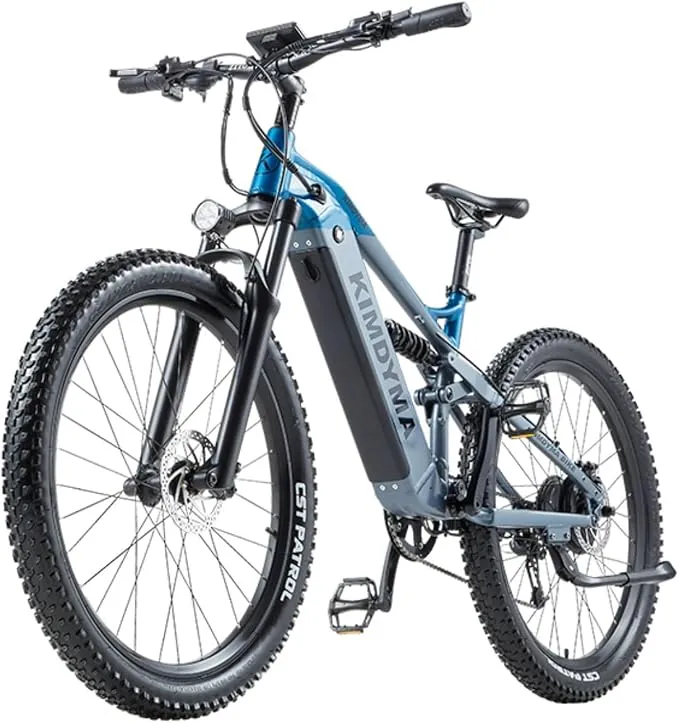 Bicicleta Eléctrica Doble Suspensión 27.5" 160km Autonomía