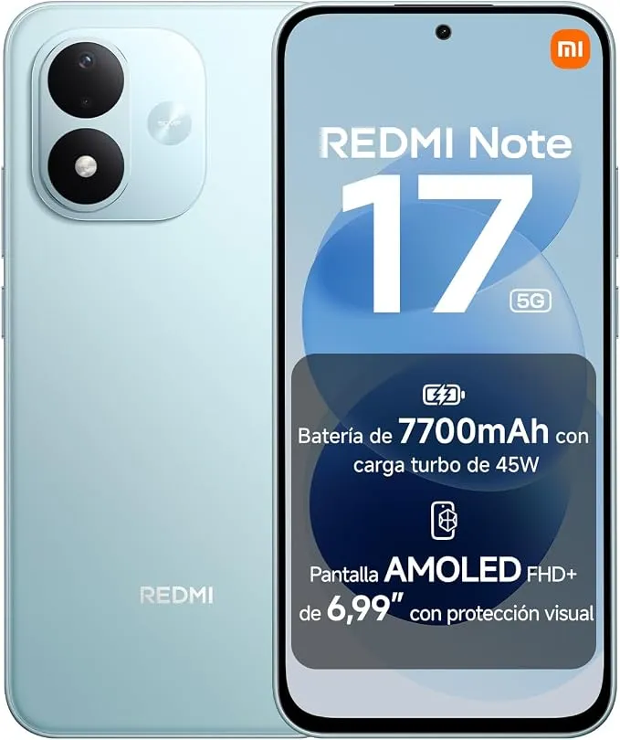 REDMI Note 17 5G: Smartphone 8+256GB Turquesa Cielo