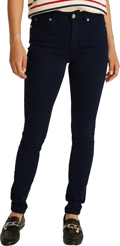 Tommy Hilfiger Vaqueros Mujer Skinny Talle Medio Azul Oscuro