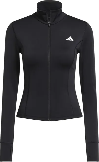 Sudadera con Cremallera Adidas Workout Essentials para Mujer (Negra, Talla M)