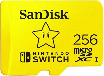 SANDISK Tarjeta microSD para Nintendo Switch Super Mario Superstar 256GB