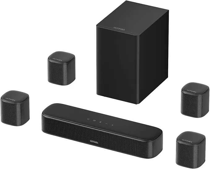 Barra de Sonido ULTIMEA 7.1 con Graves Potentes y Sonido Inmersivo