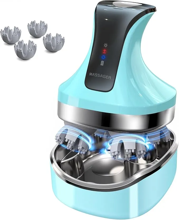 Masajeador eléctrico 4D para cuero cabelludo, cuello y espalda