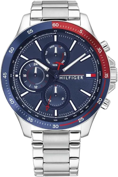 Reloj Tommy Hilfiger Multifunción Hombre Acero Inoxidable Esfera Azul