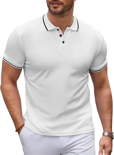 Polo de hombre de algodón transpirable
