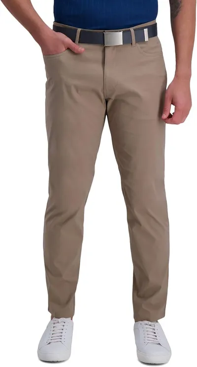 Haggar The Active Series Pantalón Ajustado con Parte Delantera Plana para Hombre