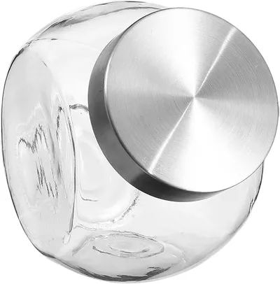 5five - tarro de cristal para caramelos con tapa de acero inoxidable 1,5l