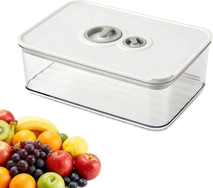 Caja Queso Nevera Hermética para Embutidos Loncheados 1250ml con Regulador de Fecha