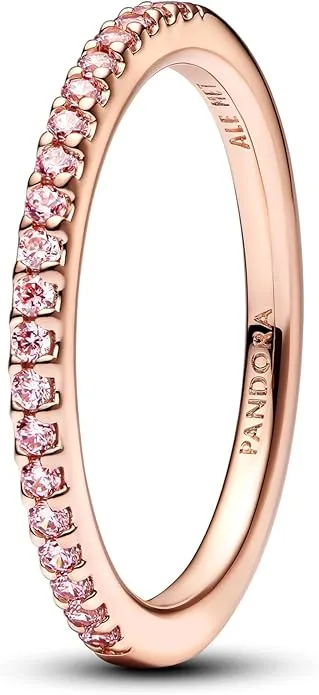 Anillo PANDORA Banda Rosa Brillante Oro Rosa