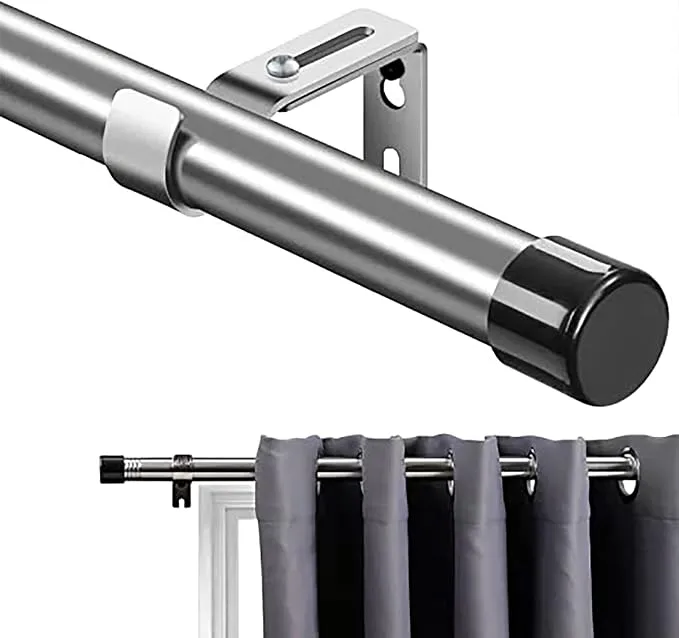 Barra Extensible para Cortinas de Acero Inoxidable Ajustable