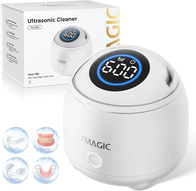 Limpiador Ultrasónico 7MAGIC para Férulas Dentales con UV-C