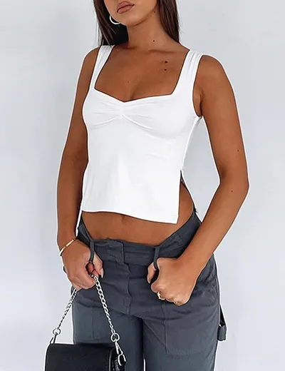 CAMISETA DE VERANO CUELLO CUADRADO
