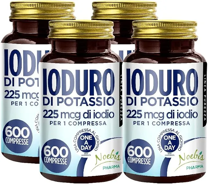 Yoduro de Potasio 2400 Tabletas - Suplemento de Yodo para Larga Duración