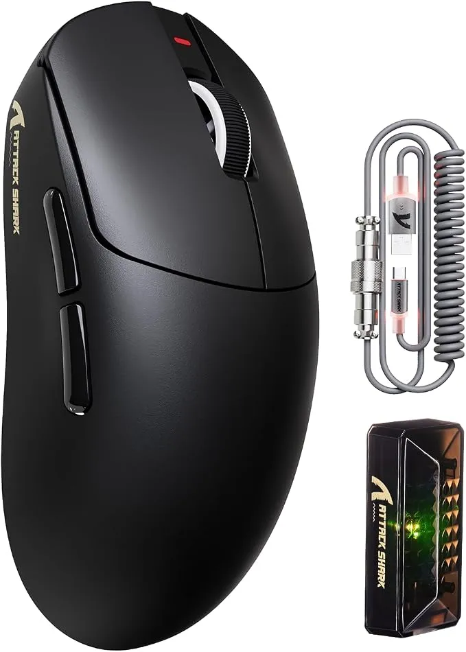Ratón Gaming Attack Shark X8PRO con Chip Broadcom BK52820