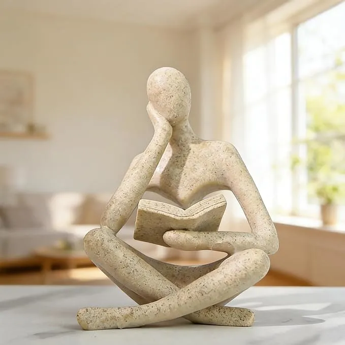 Estatua Pensador Elegante Moderna de Resina - Decoración Hogar y Oficina