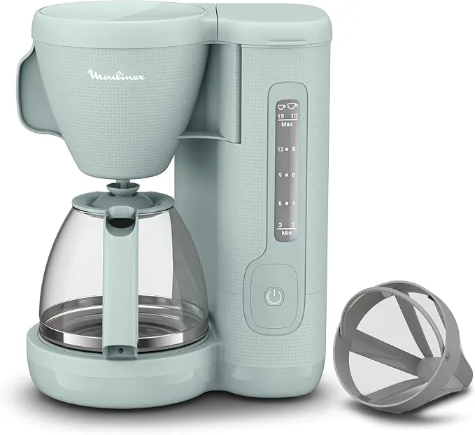 Moulinex Morning Plus Cafetera de Filtro 1000W, Capacidad 1.25L
