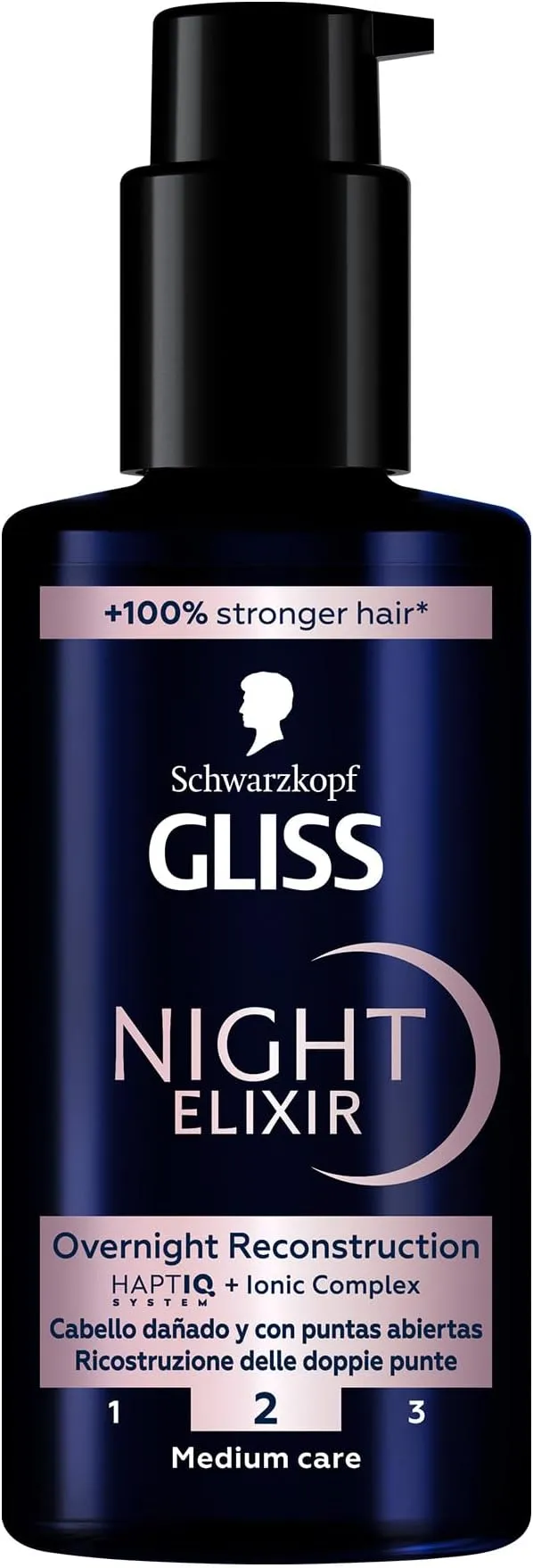 Mascarilla Capilar Gliss Night Elixir Split Hair Treatment, 100ml