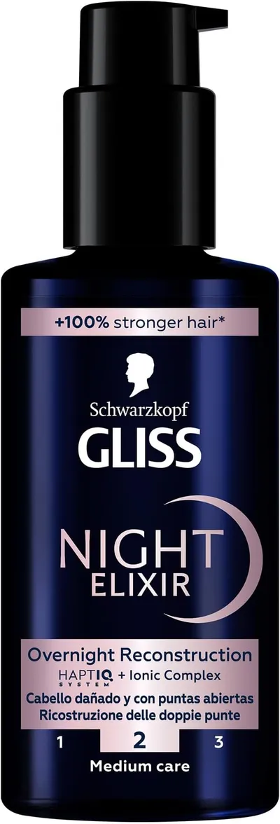 Mascarilla Capilar Gliss Night Elixir Split Hair Treatment, 100ml