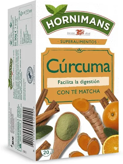 Hornimans Infusión Cúrcuma con Té Matcha - 20 bolsitas