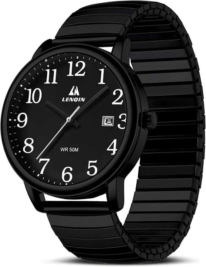 Reloj Hombre Cuarzo Analógico Acero Inoxidable Correa Expansión