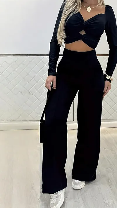 Pantalones Mujer Negro