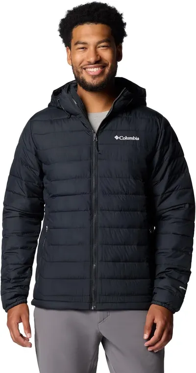 Columbia Chaqueta con Capucha para Hombre, Powder Lite II
