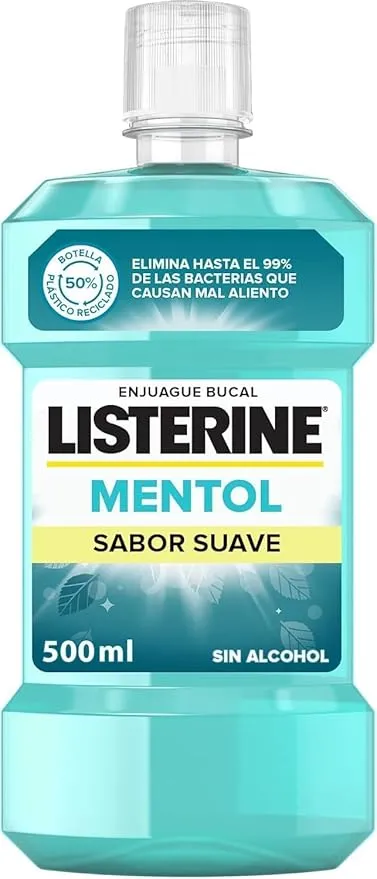 Listerine Mentol Sabor Suave 1 x 500 ml