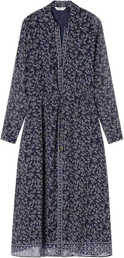 Vestido Midi Estampado con Botones Springfield