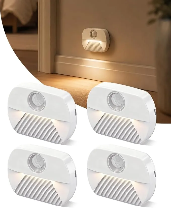 Luz Nocturna LED AdalyRoma con Detector de Movimiento (Pack 4)