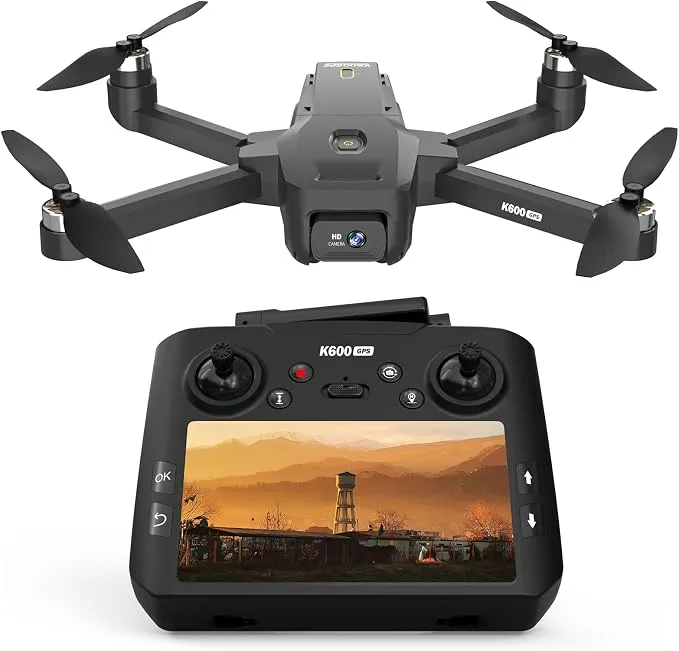 Dron FPV GPS con Cámara HD EIS y Pantalla Integrada de 4.5"