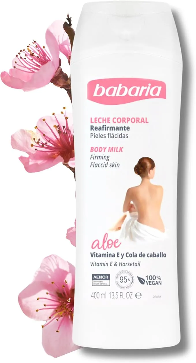 Babaria Crema Reafirmante Corporal con Aloe Vera y Vitamina E, 400ml