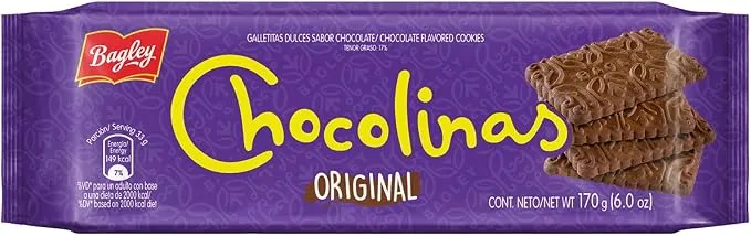 Pack 3 Paquetes Galletas de Chocolate Bagley
