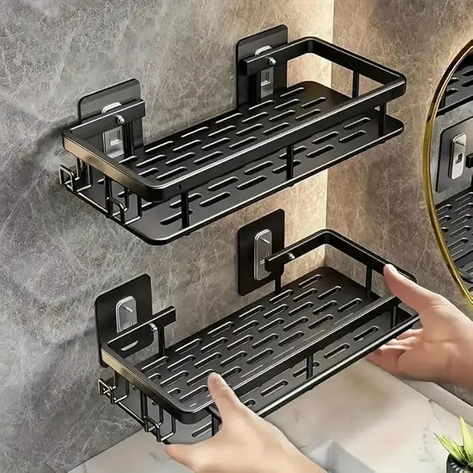 Estante de Pared sin Taladros para Baño y Cocina