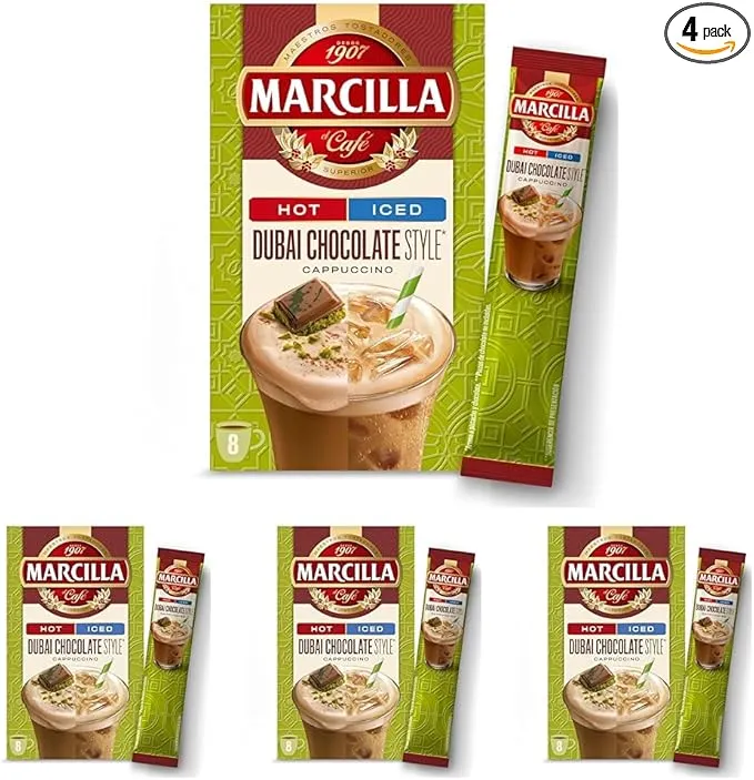 Marcilla Café Soluble Mix CAPUCCINO Dubai Chocolate Style