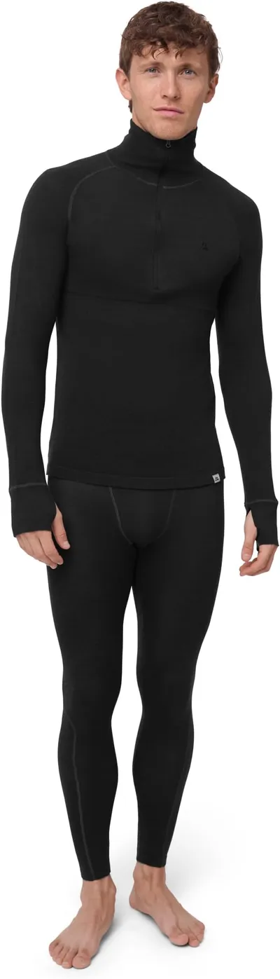 DANISH ENDURANCE Capa Base Media Cremallera de Lana Merino para Hombre