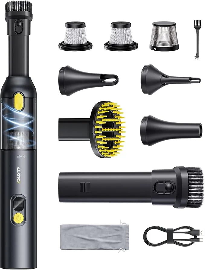 Aspirador de Mano Inalámbrico AUXITO Potente con 4 Accesorios