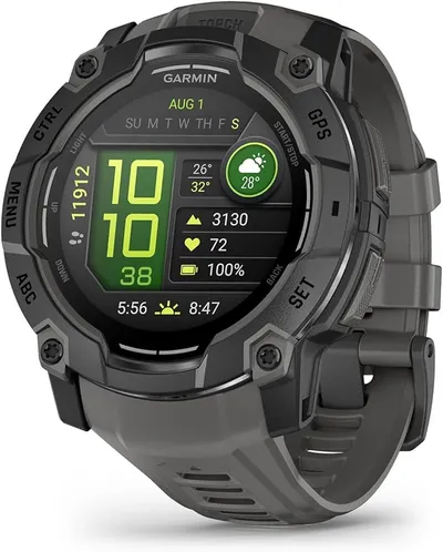 Garmin Instinct 3 50 mm, Reloj Inteligente con GPS, Negro