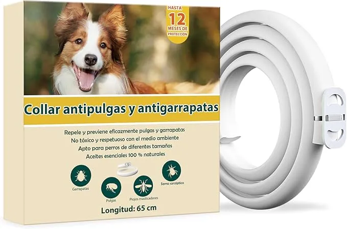 Collar antiparasitario para perros