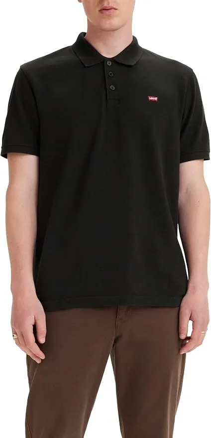 Levi's Housemark Polo Camiseta, Mineral Black, M Hombre