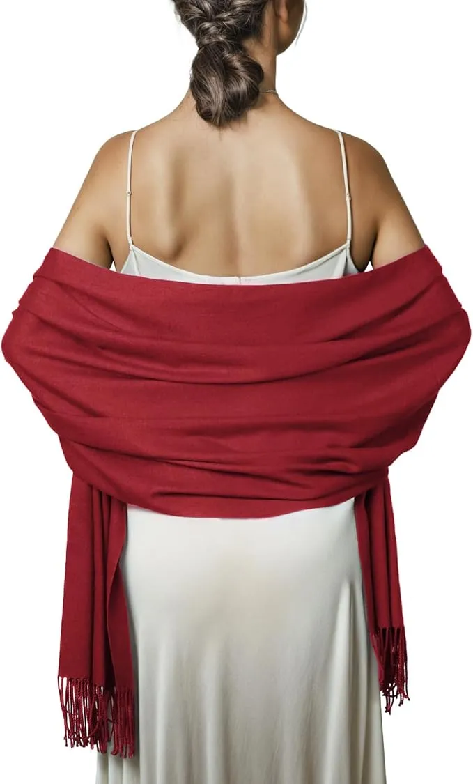 PIOY MEYA Pañuelo Chal Bufanda Mujer Pashmina Estolas para Bodas y Fiesta