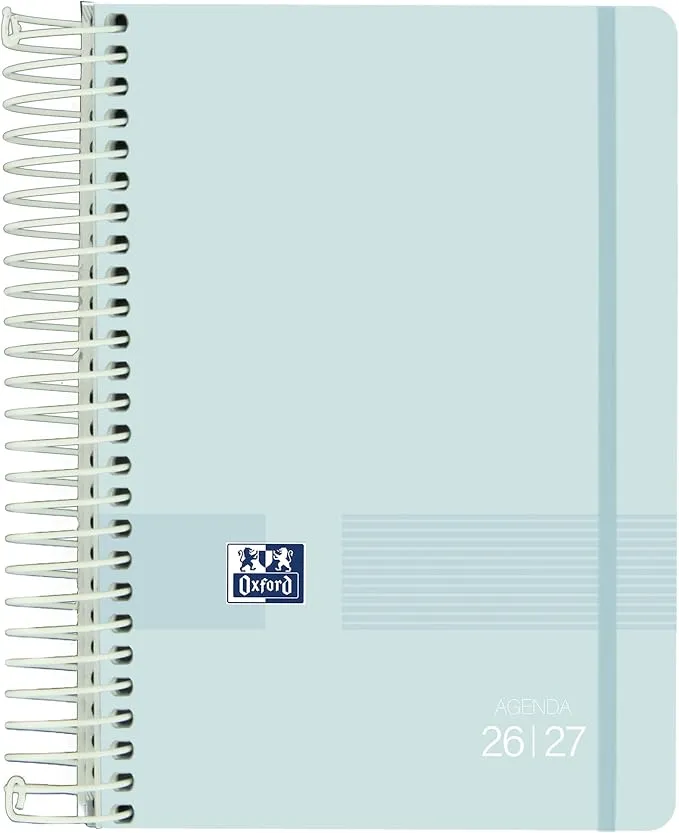 Oxford Live & Go Agenda 2026-2027 Día Por Página 12x18 cm Ice Mint Español