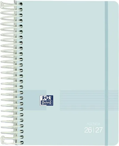 Agenda Oxford Live & Go 2026-2027 Día por Página, 12x18cm, Ice Mint