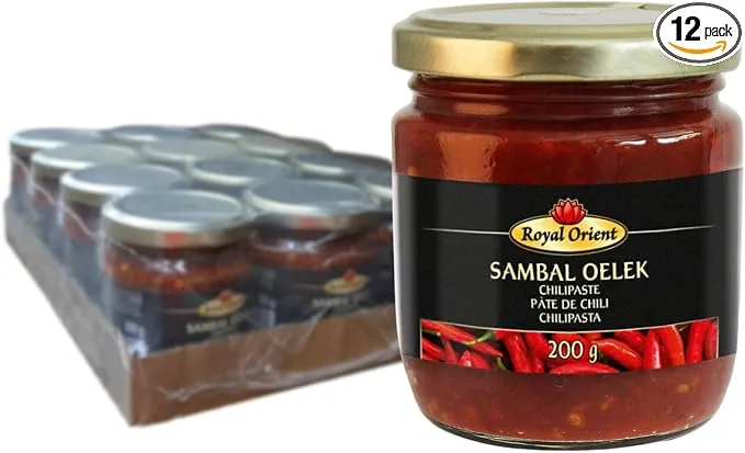 Lote 12 x Royal Orient Sambal Oelek Picante 200g