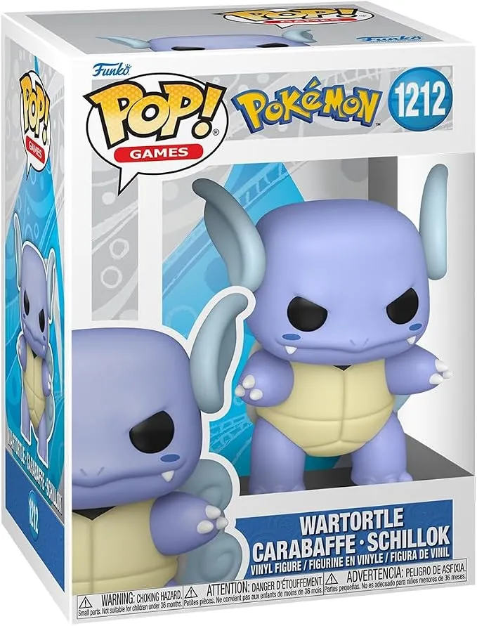 Funko Pop! Games Pokemon Wartortle Figura Coleccionable Vinilo