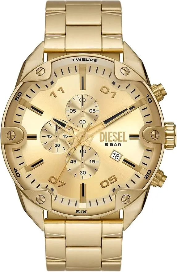 Reloj Diesel Spiked Cronógrafo para Hombre con Correa de Acero Inoxidable