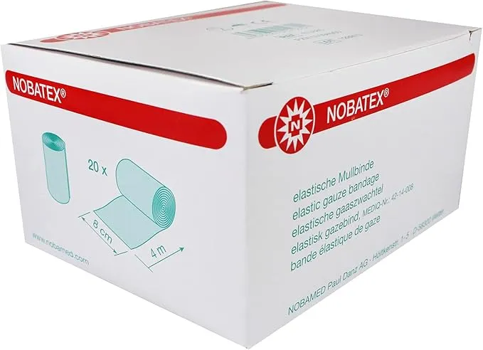 Nobatex Mull Compresa Tensar 4mx8cm 20 Unidades