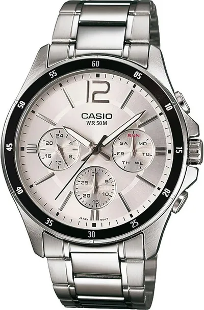 Casio Watch MTP-1374PD-7AVEF Plata Pulsera