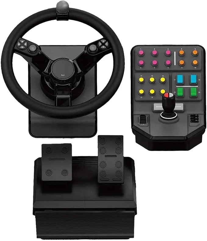 Logitech G Saitek Paquete de Equipo Pesado para Simulación AgrÃcola