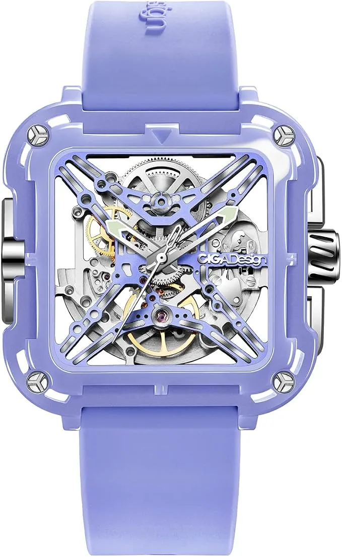 CIGA DESIGN MACHINA Reloj Automático Mujer Cerámica Zafiro Esqueleto