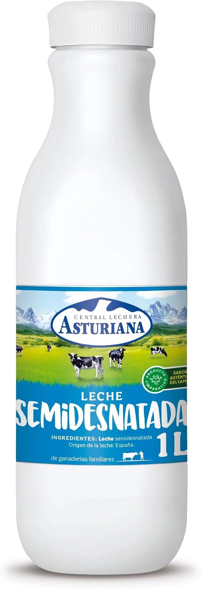 Leche Semidesnatada Central Lechera Asturiana 1L